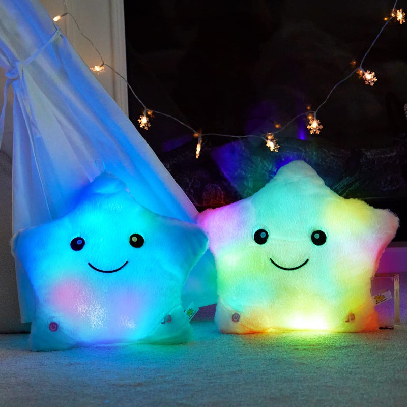 BSTAOFY 13'' Light up Musical Twinkle Star Plush Pillow, Soft Creative Lullaby Glowing Singing Star Plush Toy, Birthday for Kids Toddlers Boys Girls, Pink - Image 2